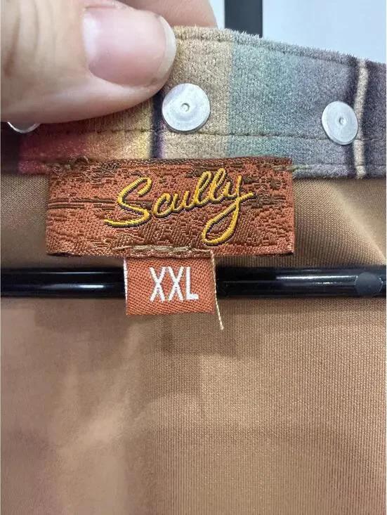 Scully Women's Serape Striped Print Fringe Vest XXL - Picture 5 of 9